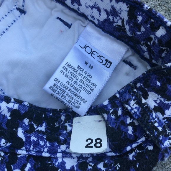 Joe's Jeans 28 Paint Splatter Printed Shorts Sz 28 - Picture 5 of 6